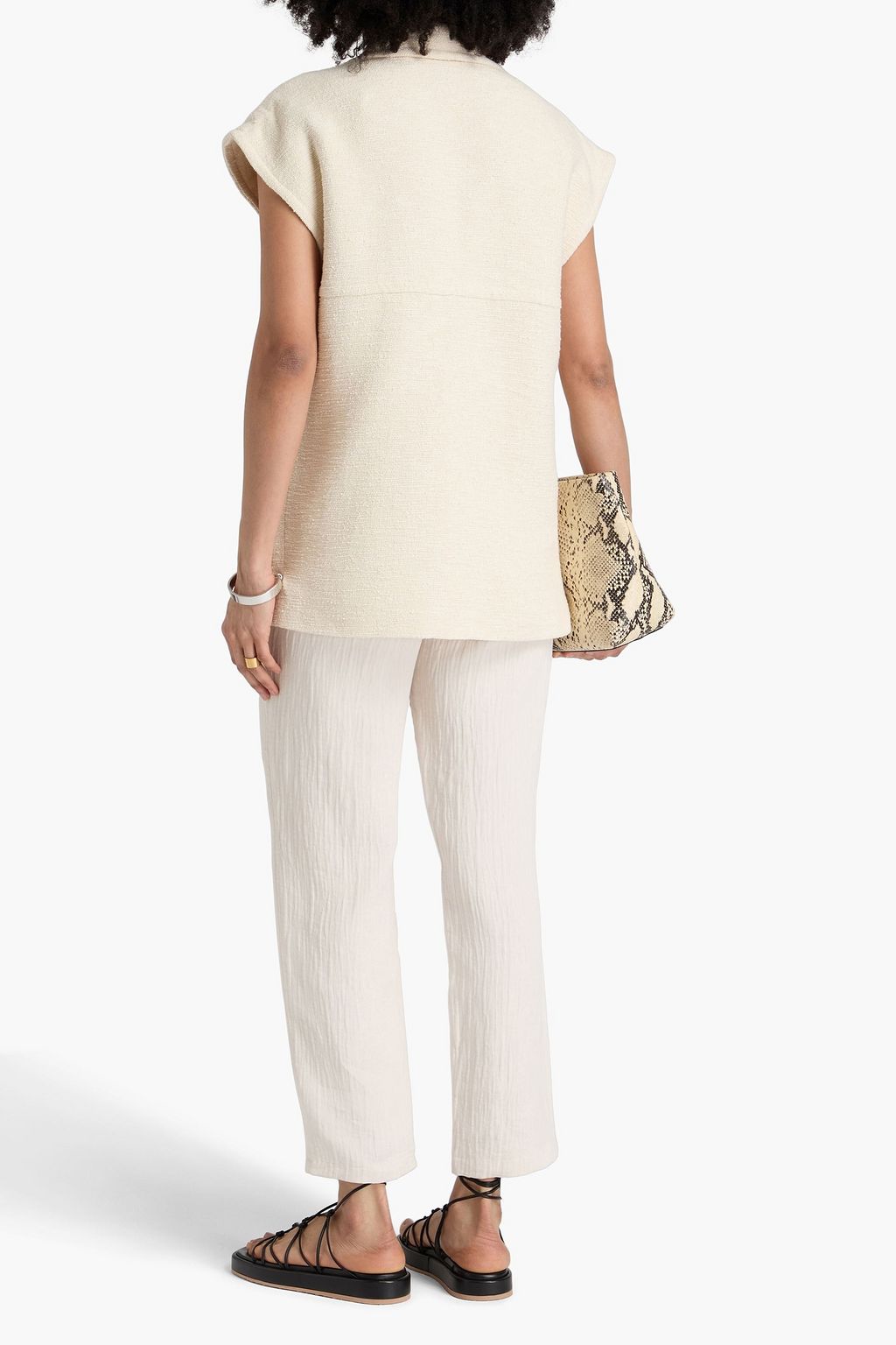 IRO Rena cotton-tweed vest