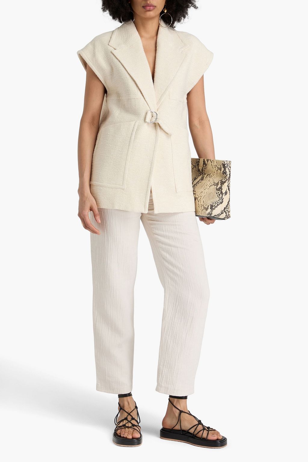 IRO Rena cotton-tweed vest