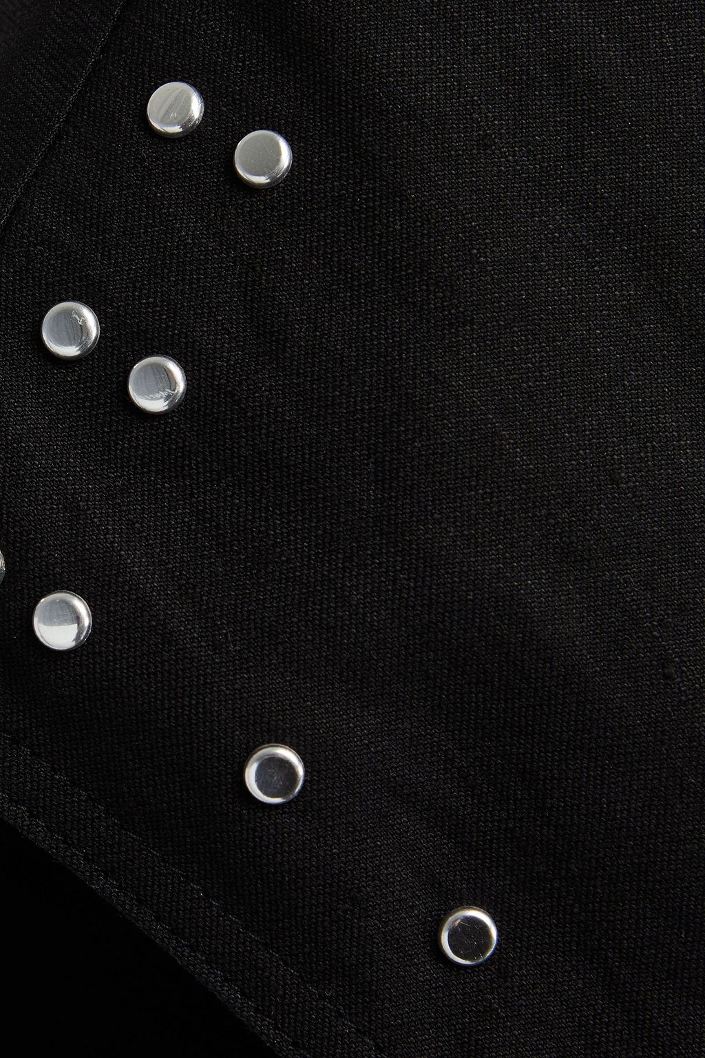 IRO Jumpsuit aus Twill aus einer Leinen-Baumwollmischung mit Nieten