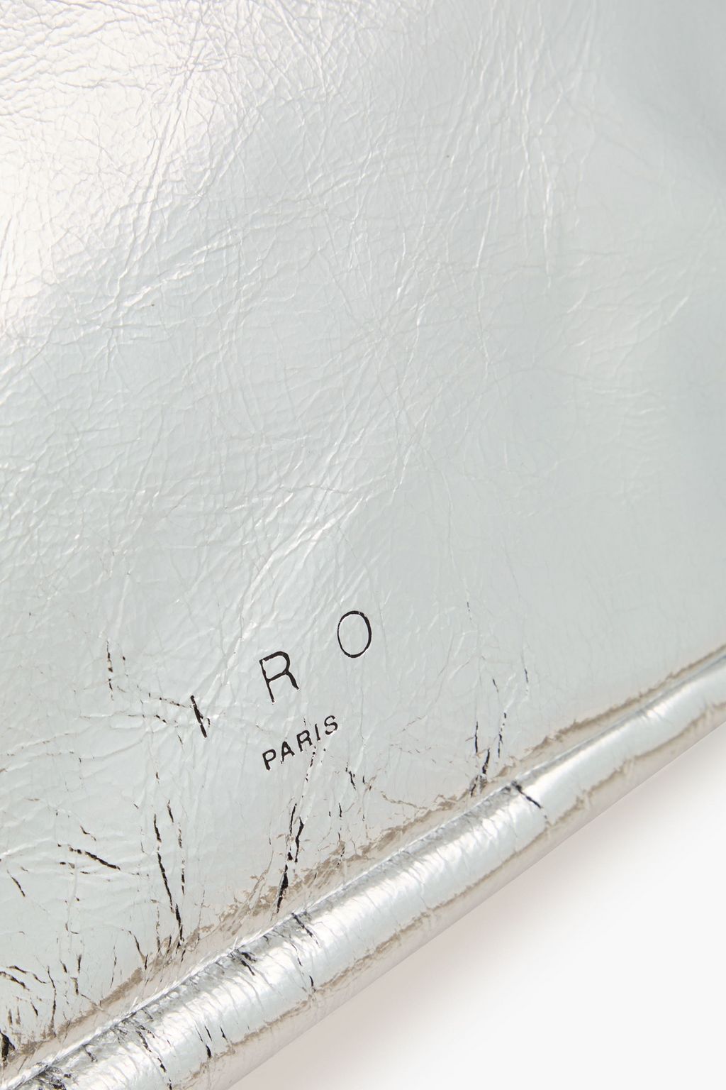 IRO Noue テクスチャードレザー ショルダーバッグ メタリック