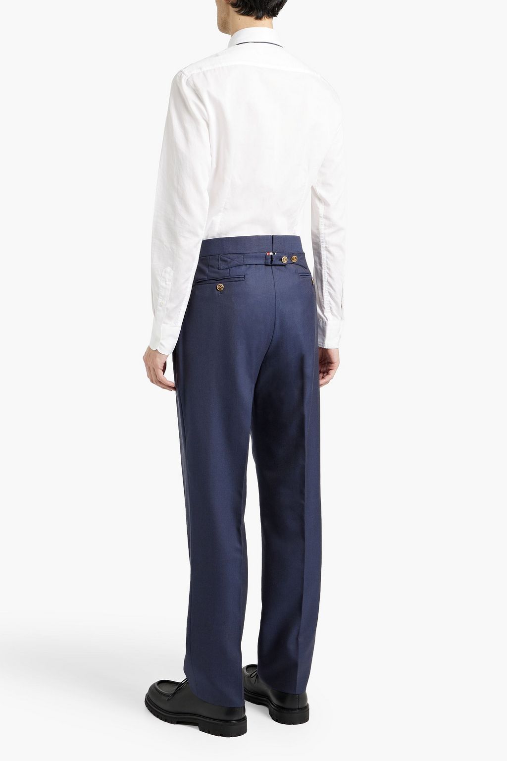 THOM BROWNE Wool-twill pants