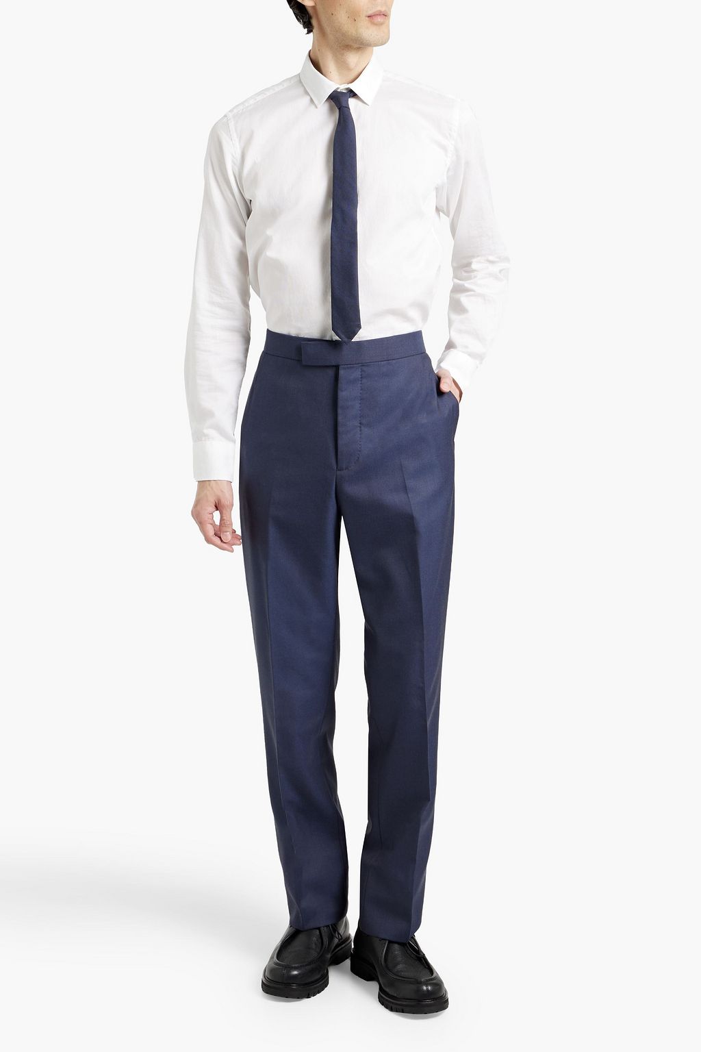 THOM BROWNE Wool-twill pants