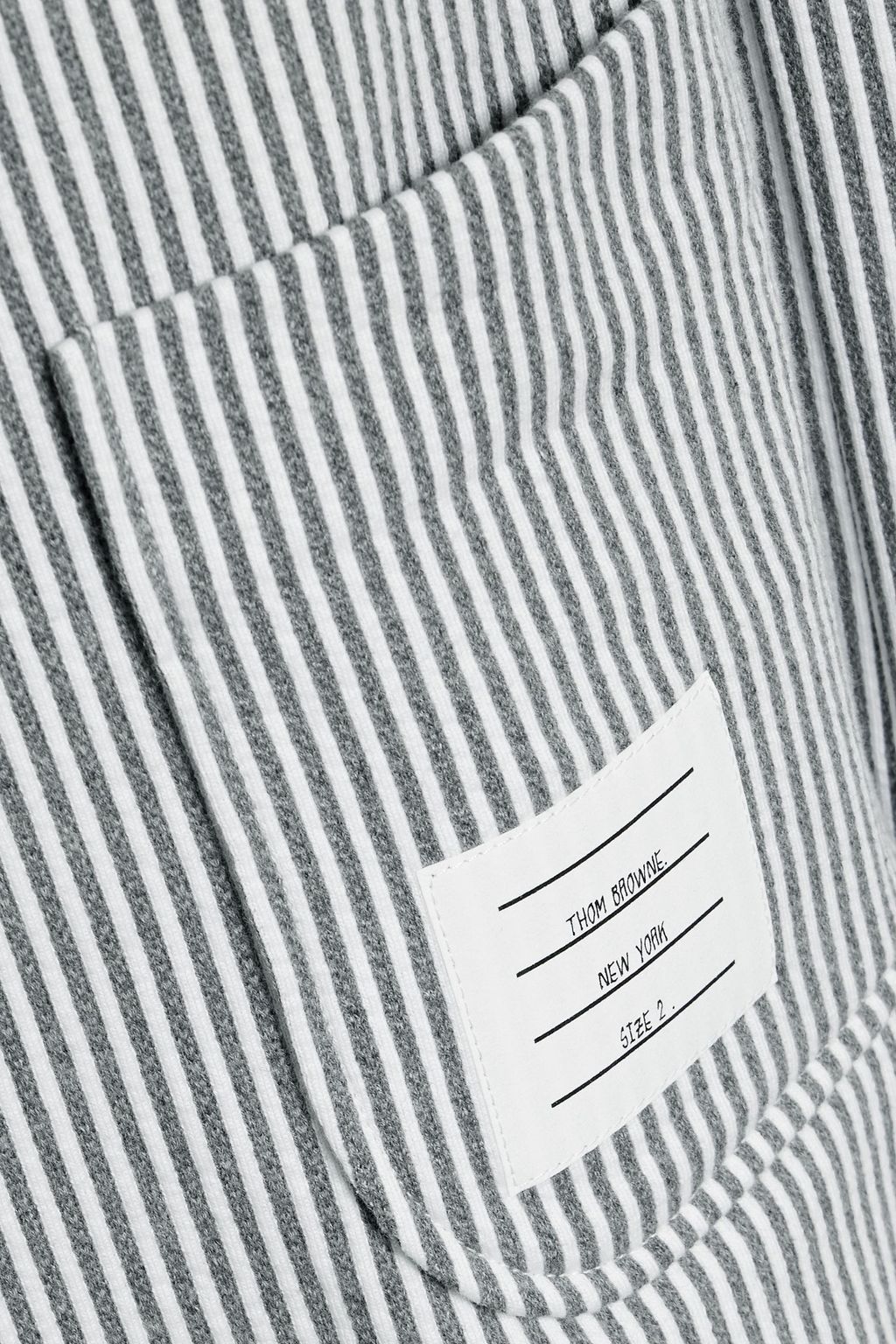 THOM BROWNE Striped cotton-jacquard blazer