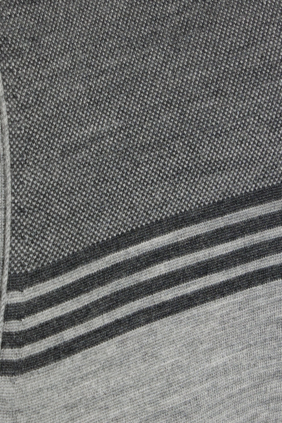 Thom Browne Striped Wool-blend Cardigan In Light Gray