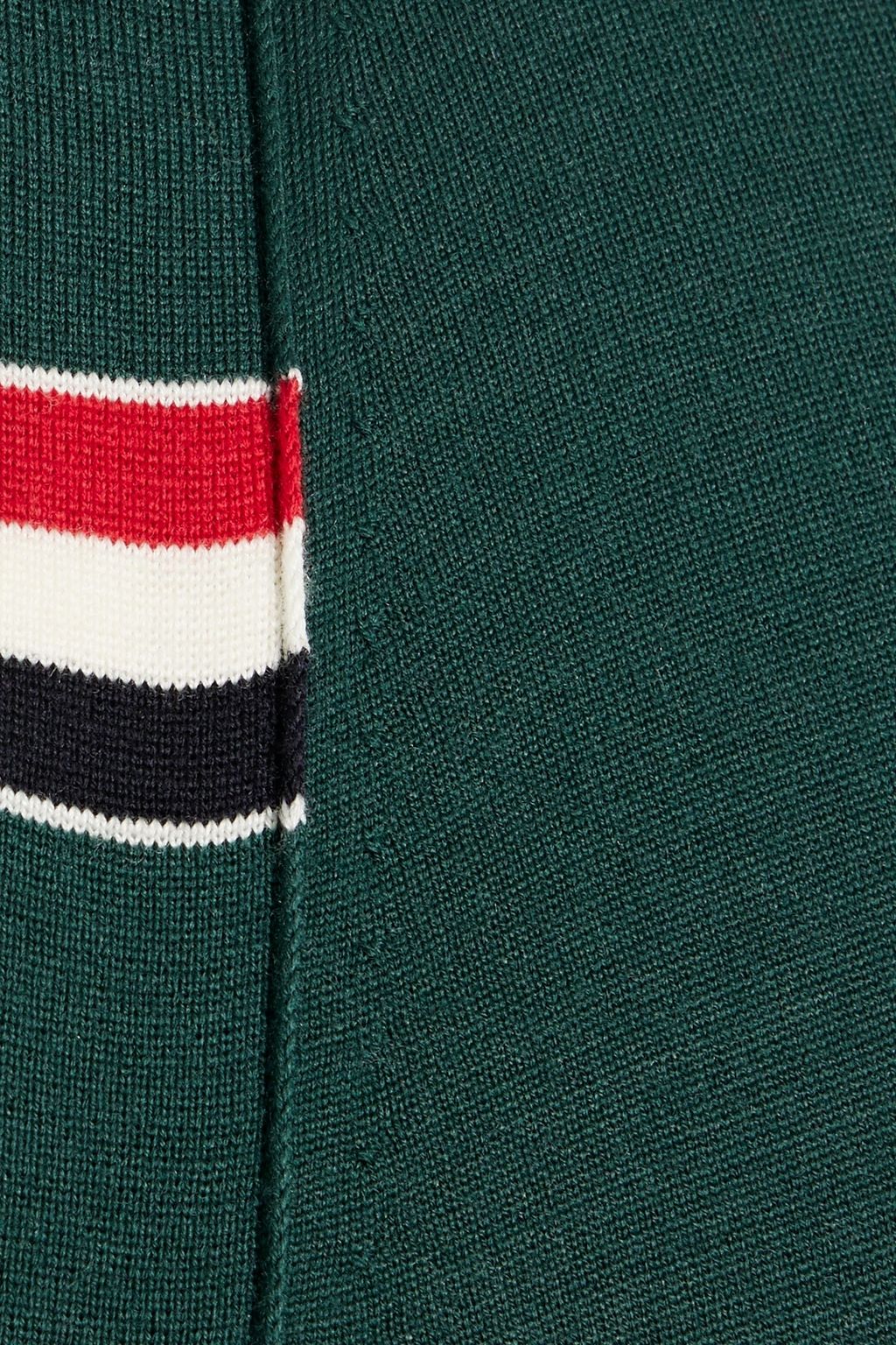 THOM BROWNE Striped wool-blend cardigan