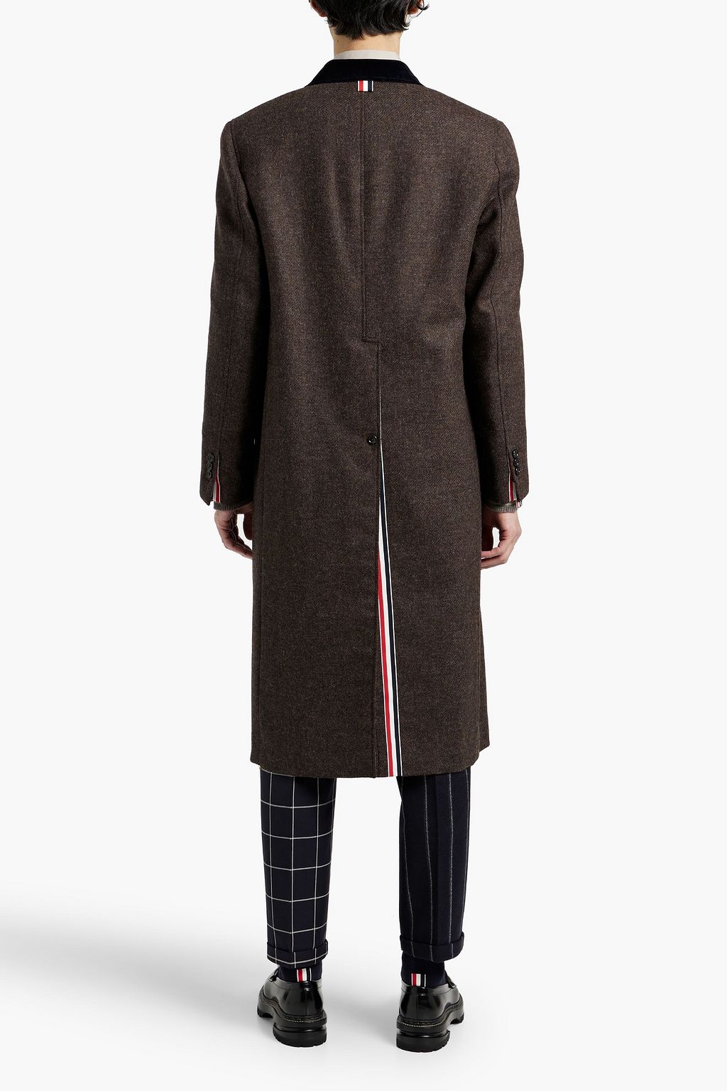 THOM BROWNE Wool-tweed coat