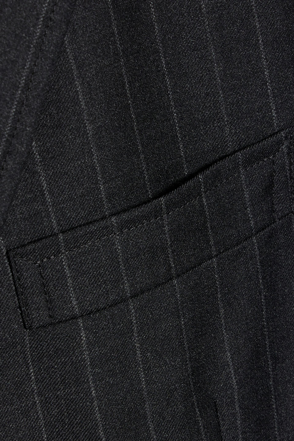 Thom Browne Grey Pinstripe Single-breasted Jacket In Wool Man In Gray
