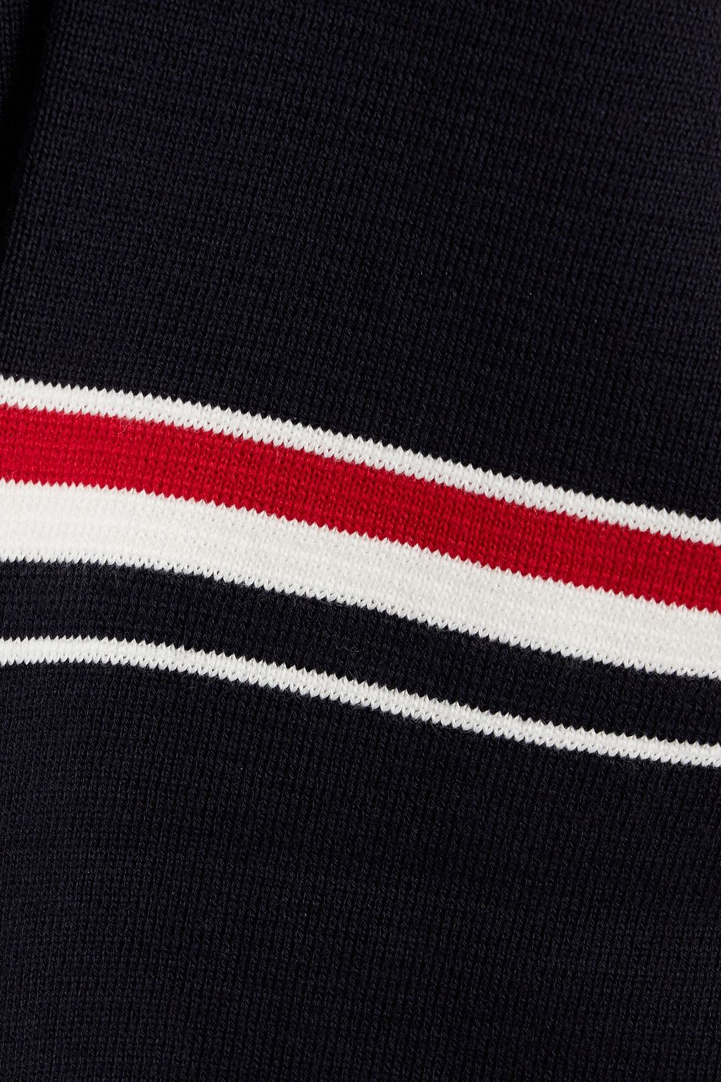 THOM BROWNE Striped cotton cardigan