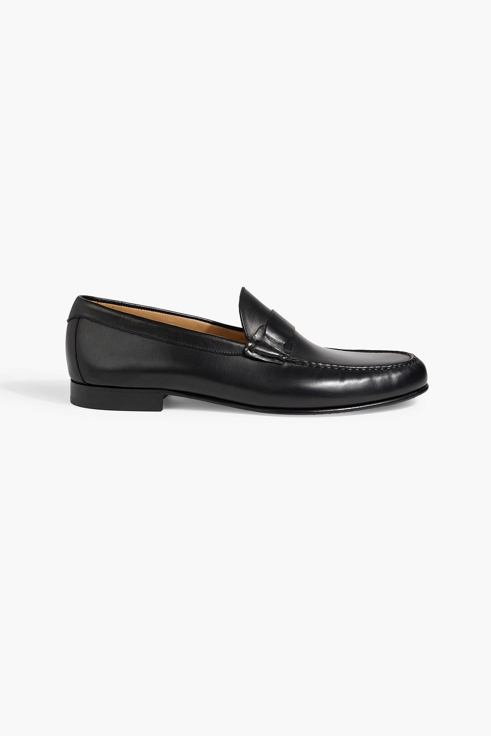 Leather penny loafers