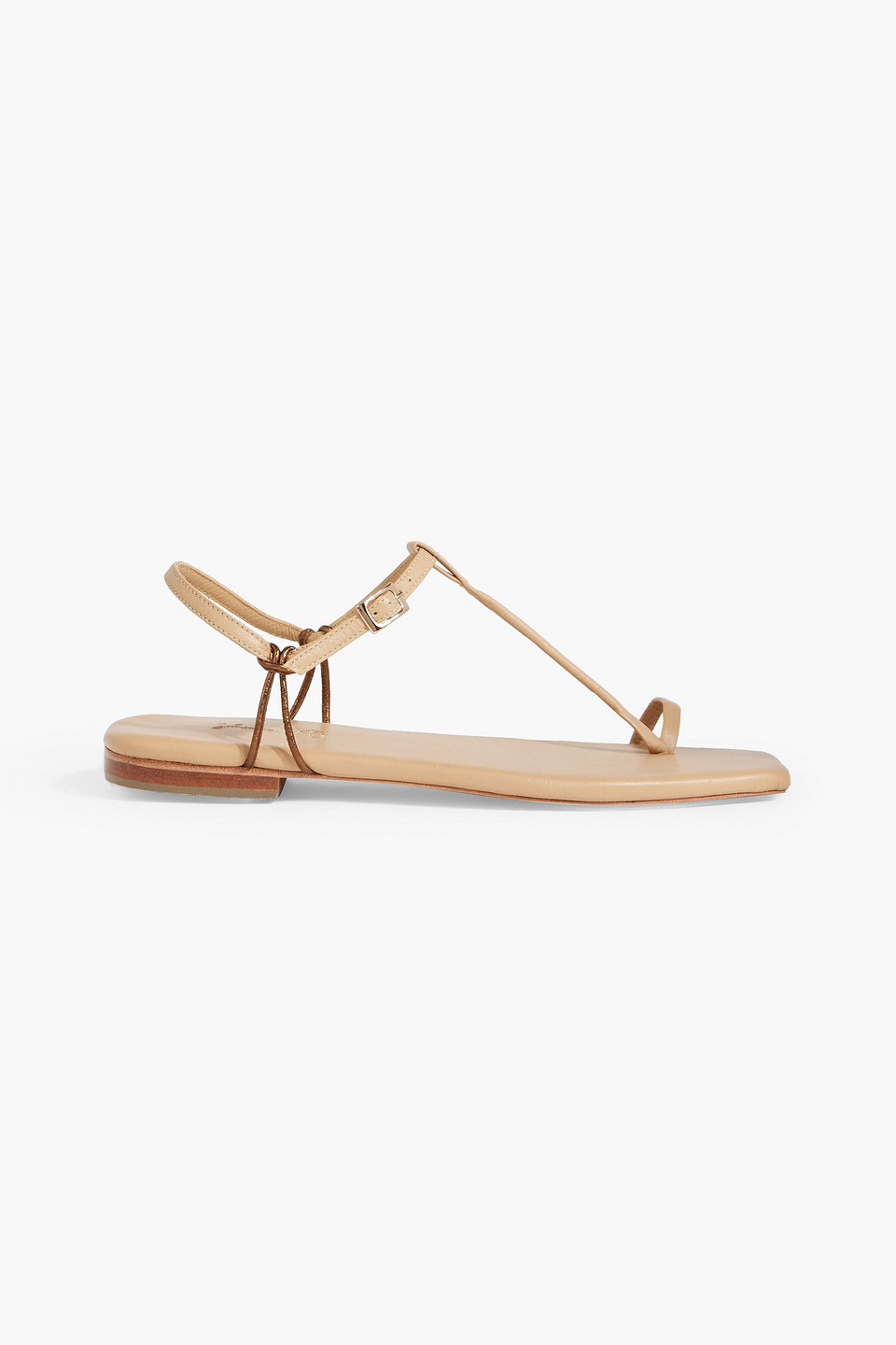 Johanna Ortiz Sun Downer Leather Sandals In Neutral