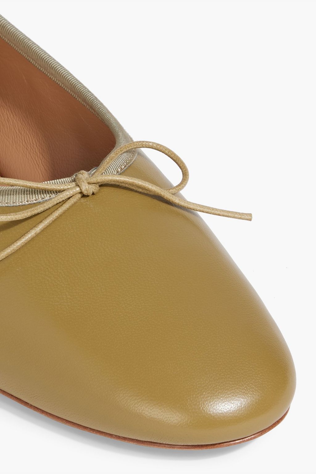 MANSUR GAVRIEL Bow-detailed leather ballet flats