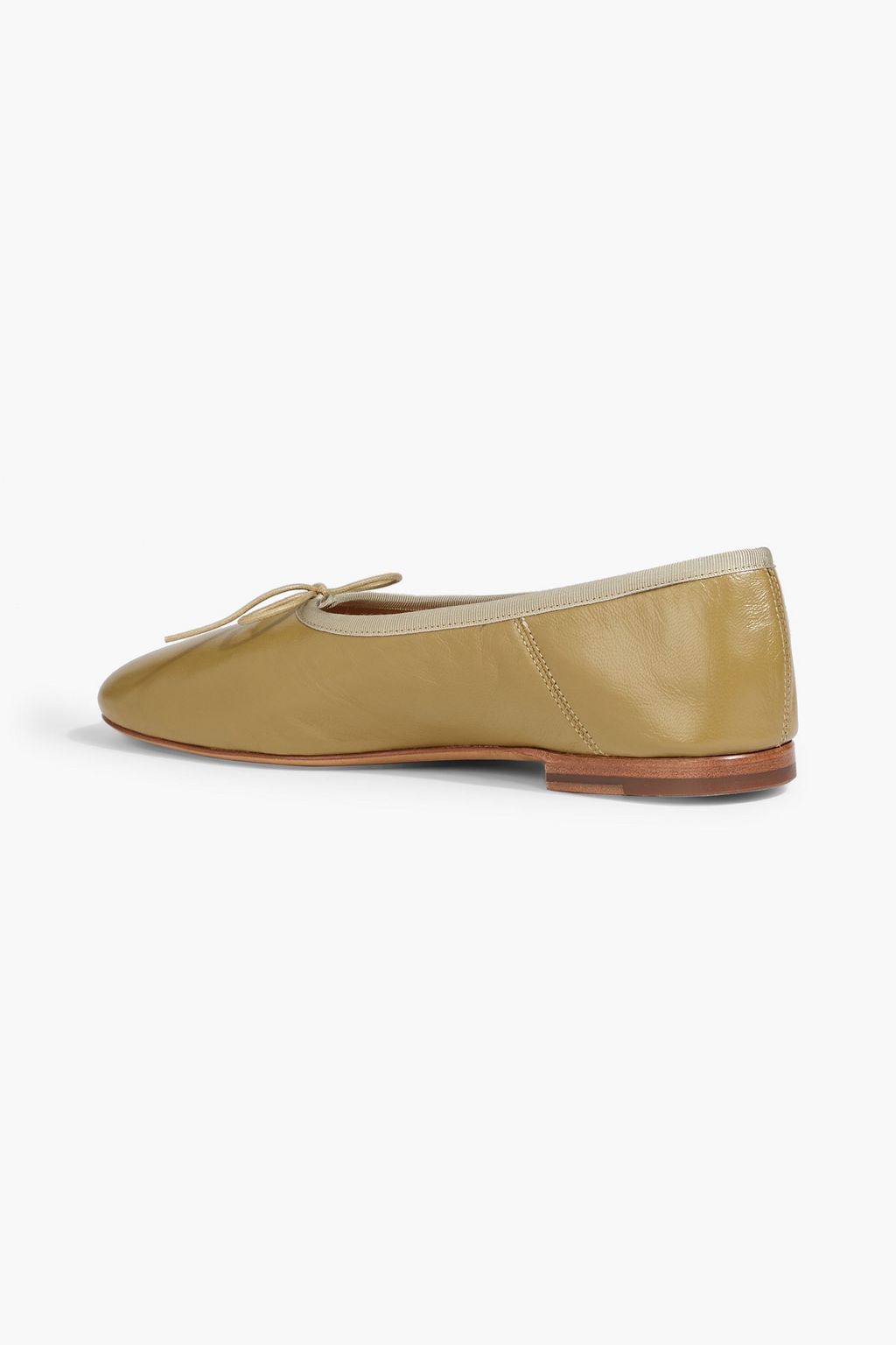 MANSUR GAVRIEL Bow-detailed leather ballet flats