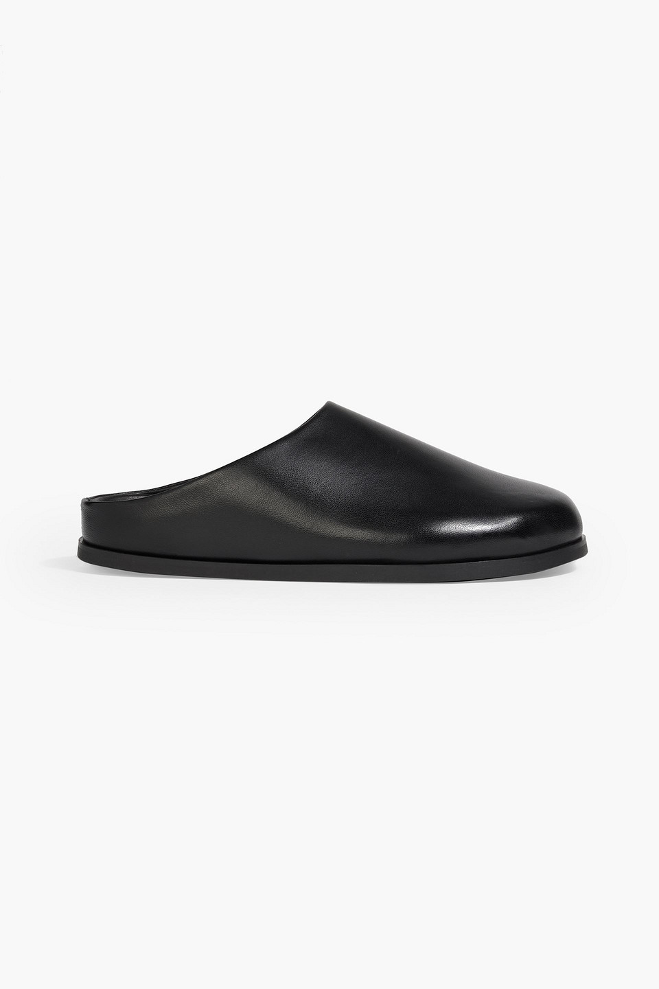 Leather slippers