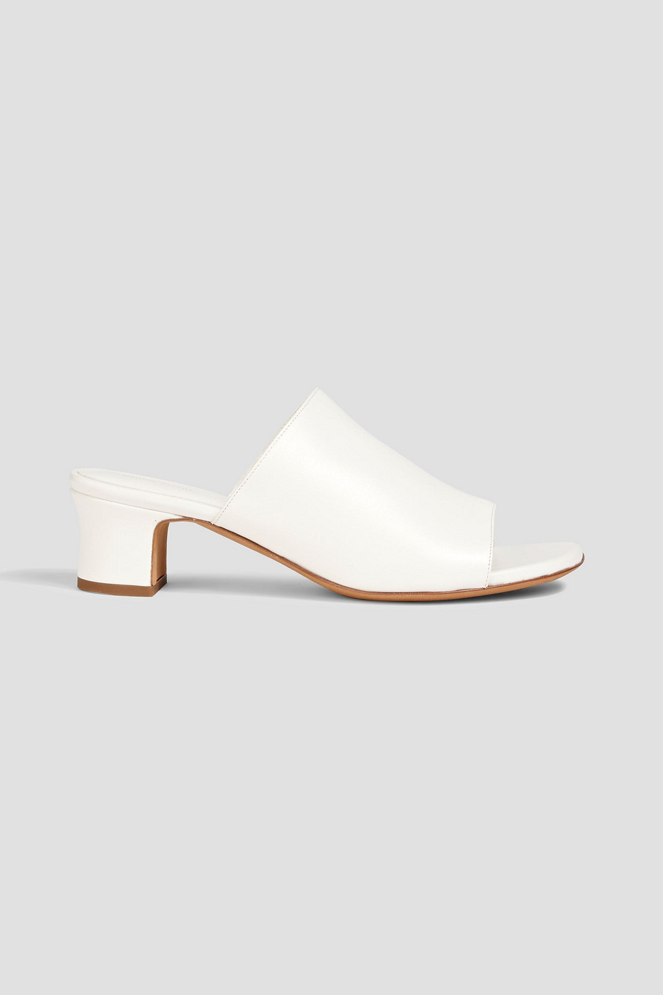 Leather mules