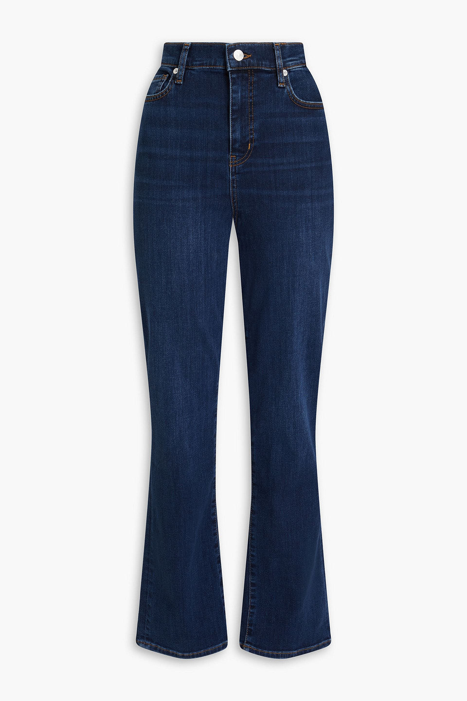 Frame Le High Straight High-rise Straight-leg Jeans In Dunkelblauer Denim