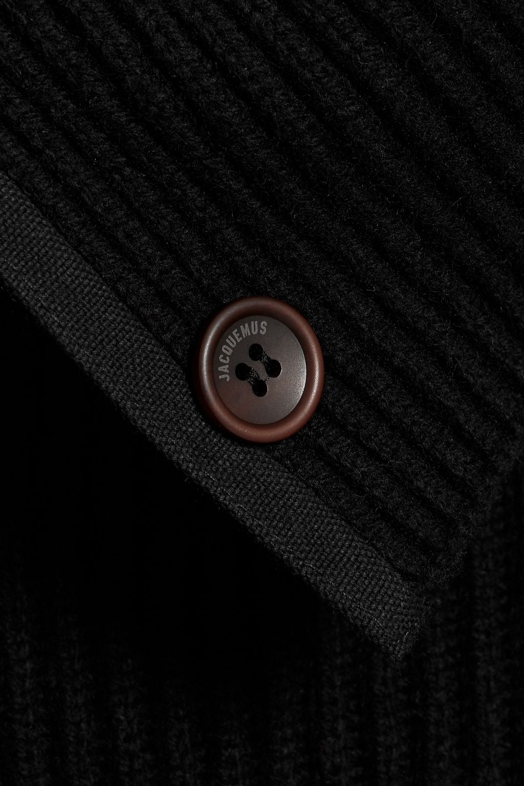 JACQUEMUS Vega cutout ribbed wool-blend turtleneck sweater