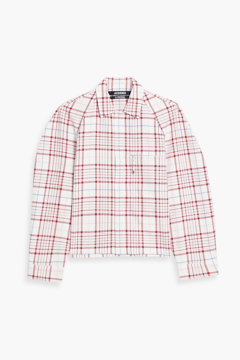 Jacquemus Criollo Checked Cotton-jacquard Overshirt In White