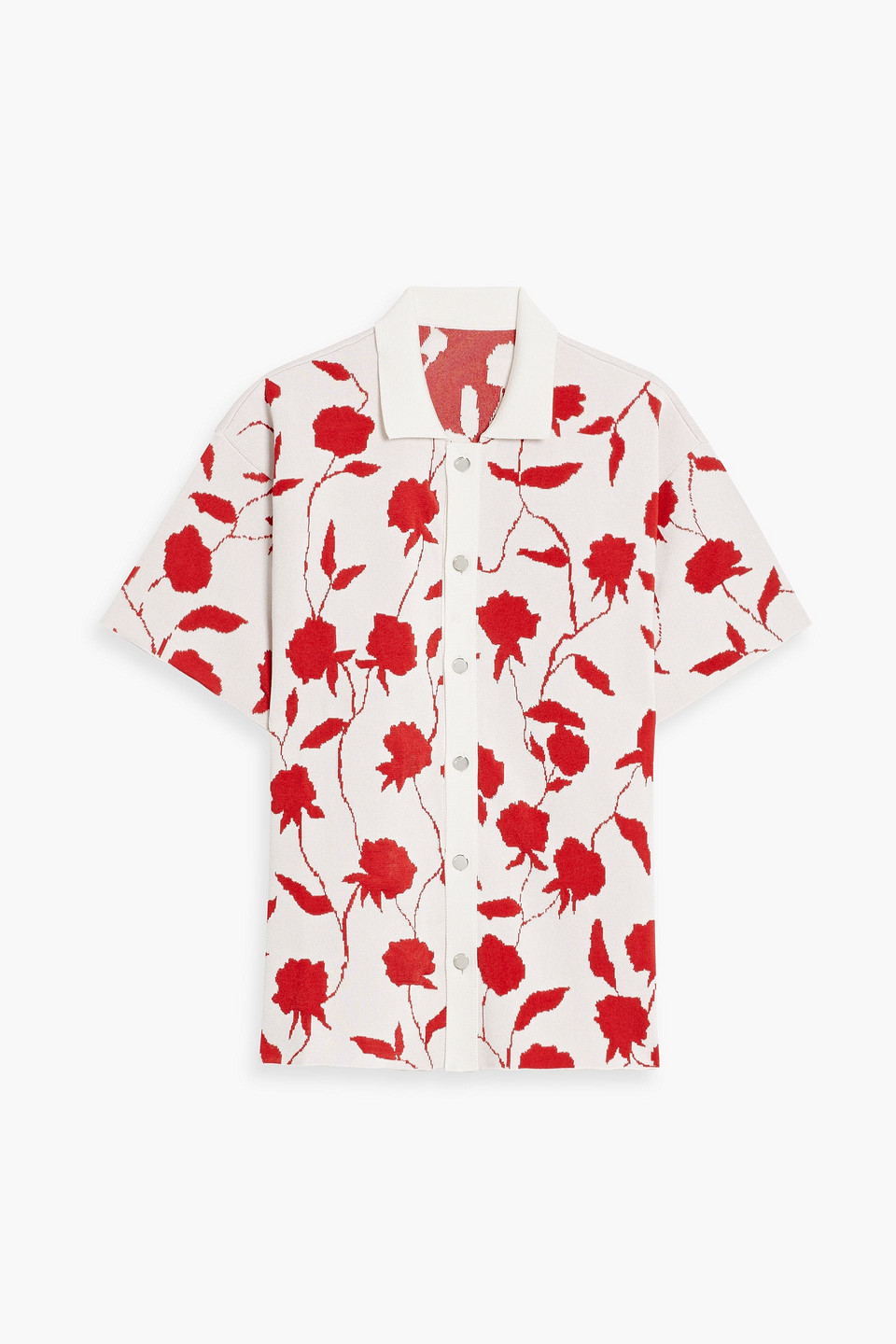 Jacquemus La Chemise Maille Rosa In Red