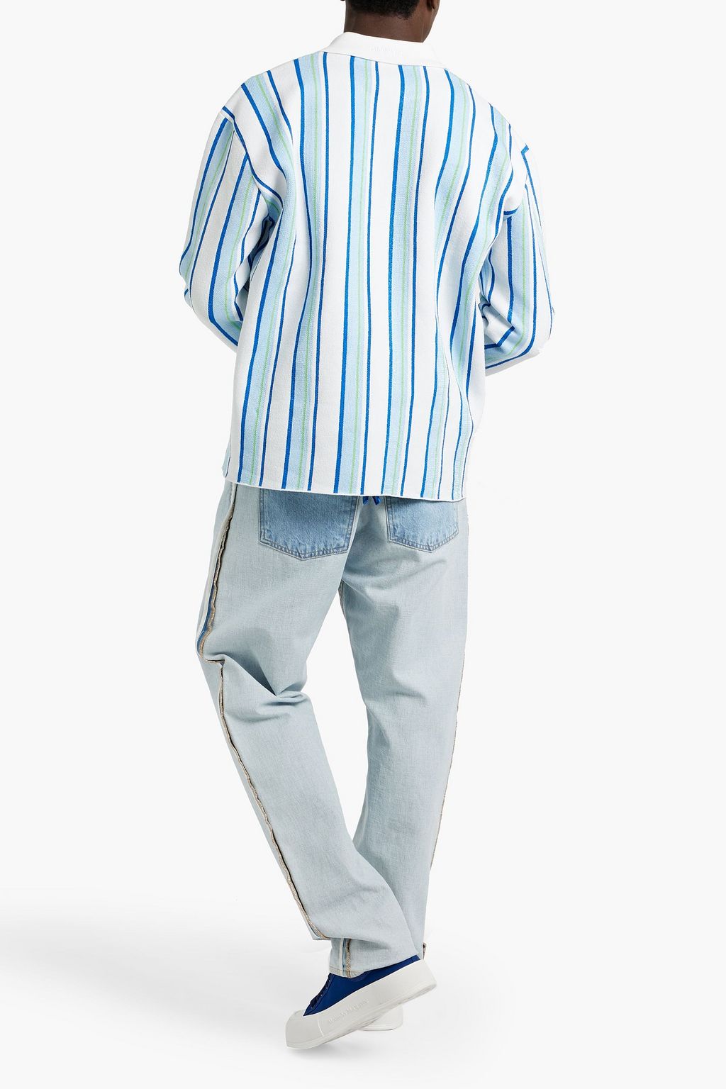 JACQUEMUS قميص "مايل" من مزيج من القطن المخطط
