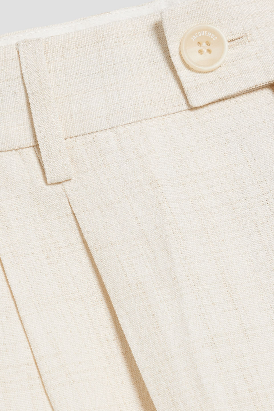 Jacquemus Madeiro Linen-blend Pants In Ivory