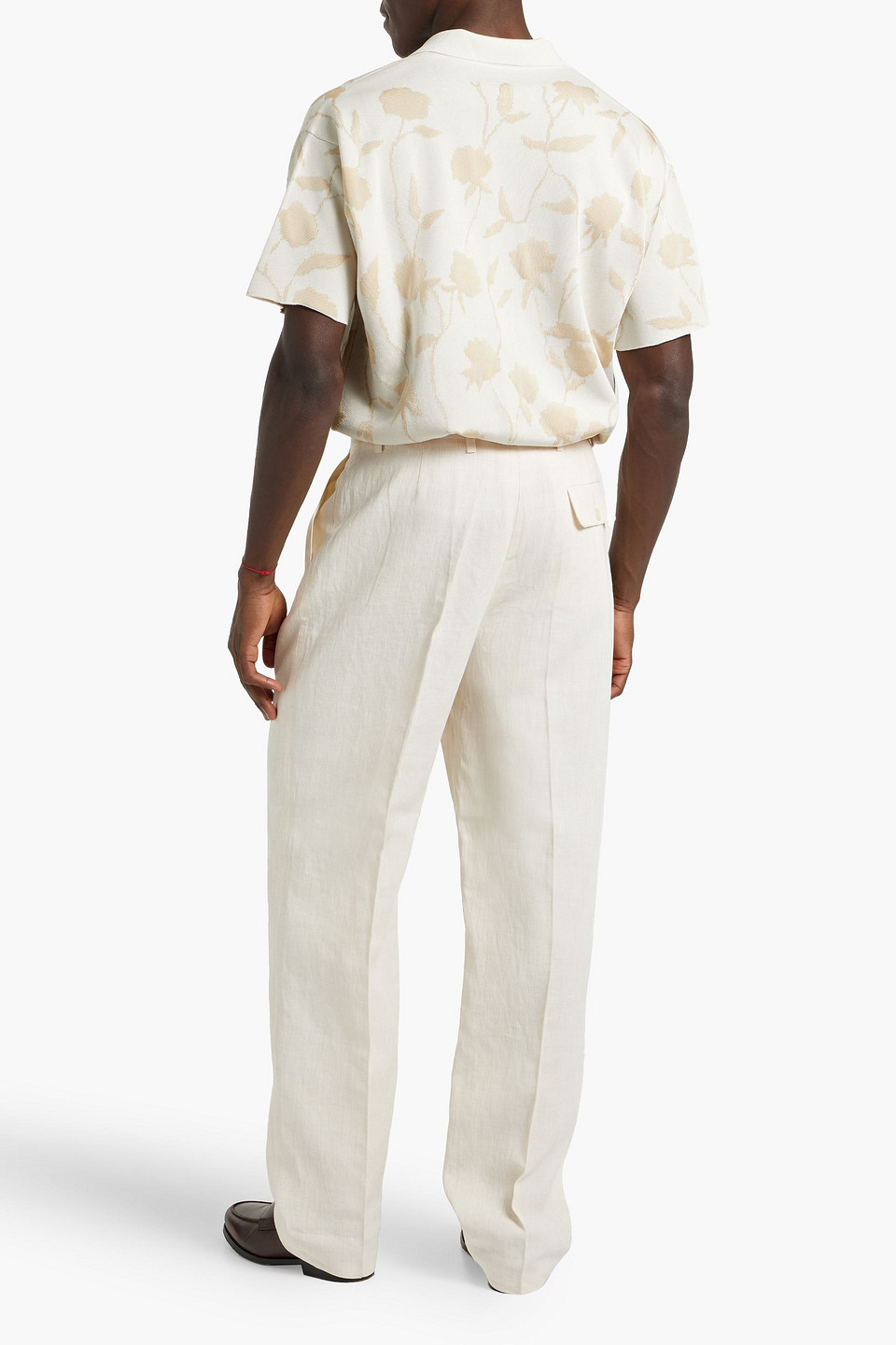 Jacquemus Madeiro Linen-blend Pants In Ivory