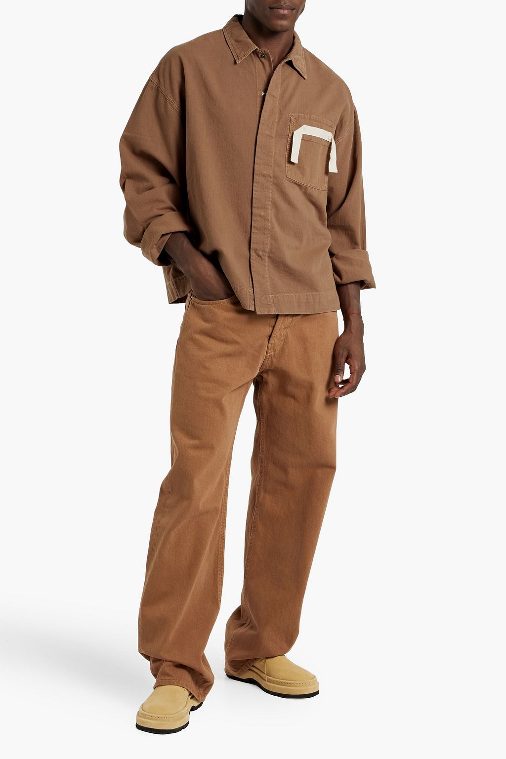 JACQUEMUS De Nîmes appliquéd cotton shirt