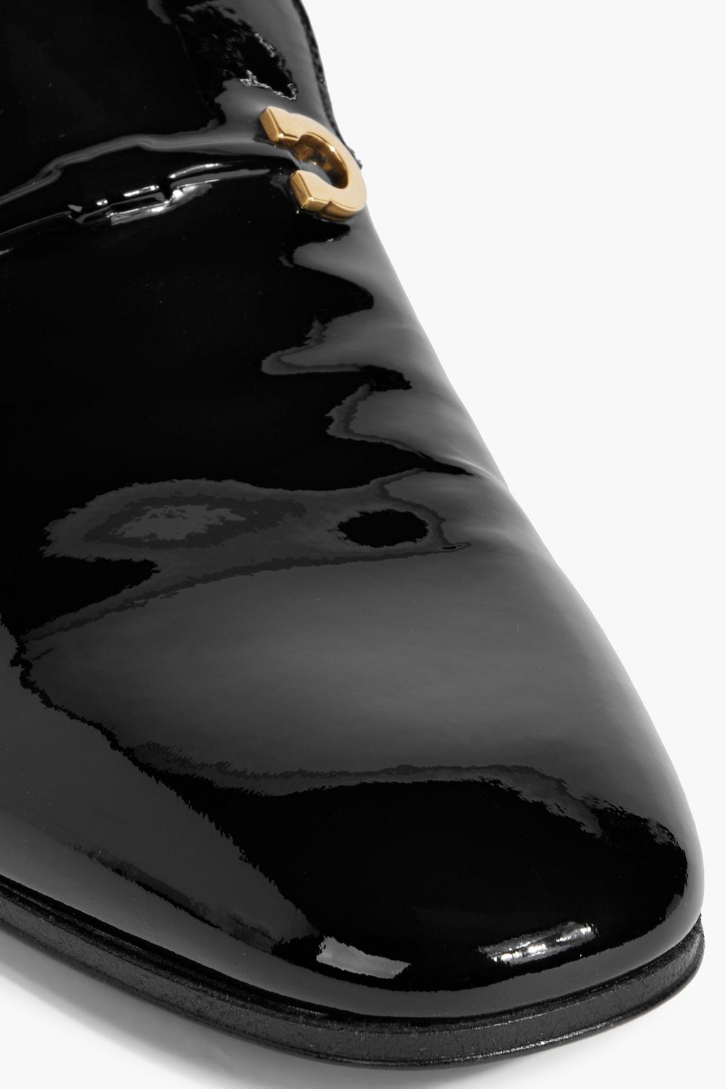 FERRAGAMO Lyon patent-leather loafers
