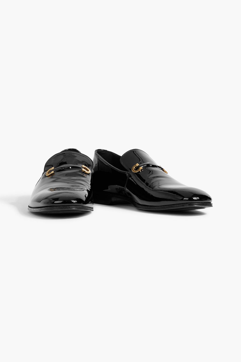 FERRAGAMO Lyon patent-leather loafers