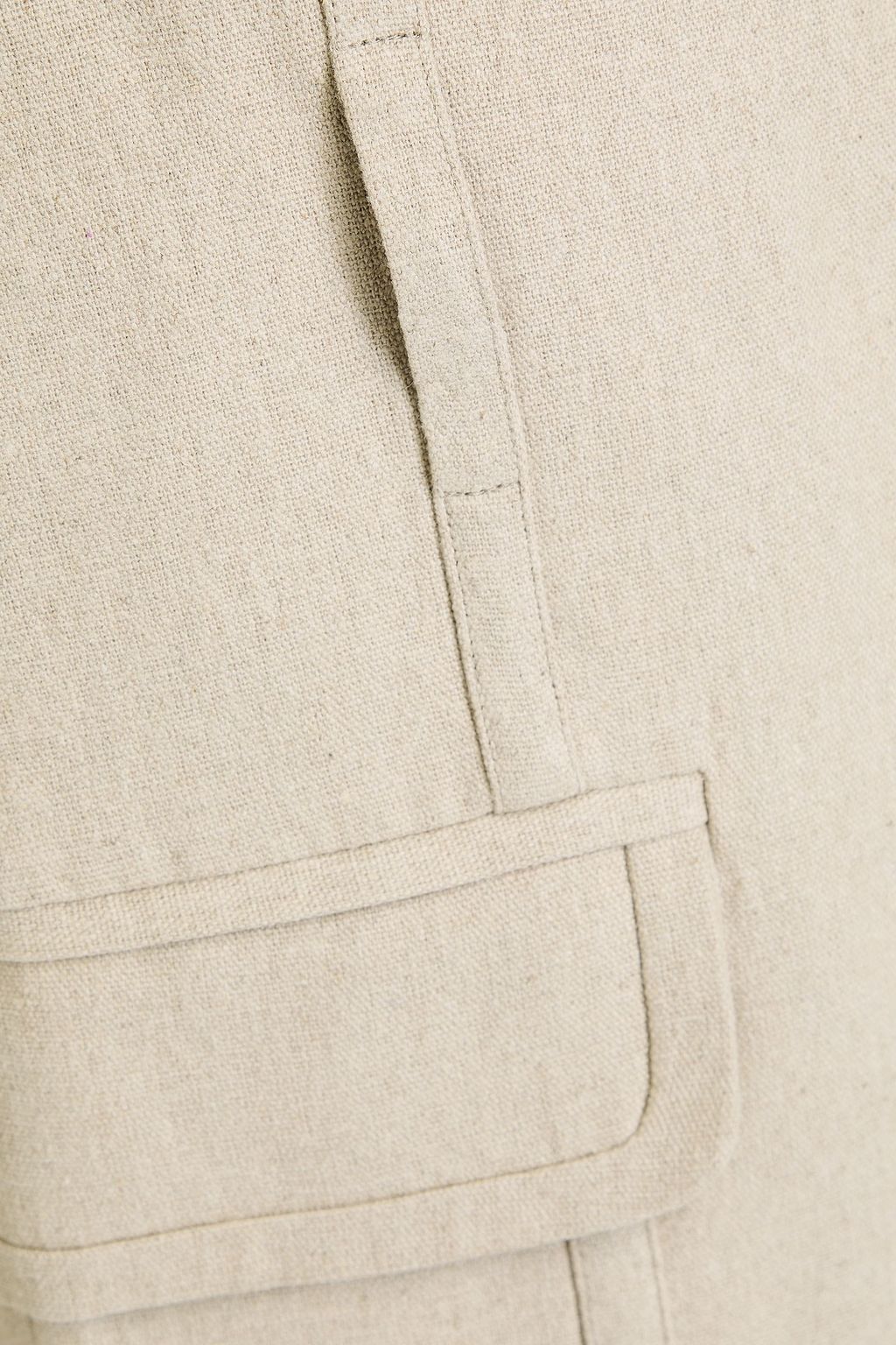 JACQUEMUS بليزر كيس من الكنفا والكتّان