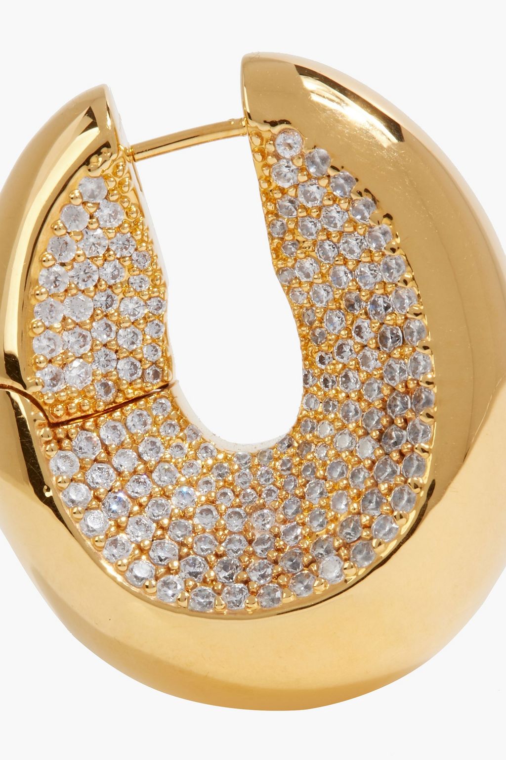 ZIMMERMANN Gold-tone crystal hoop earrings