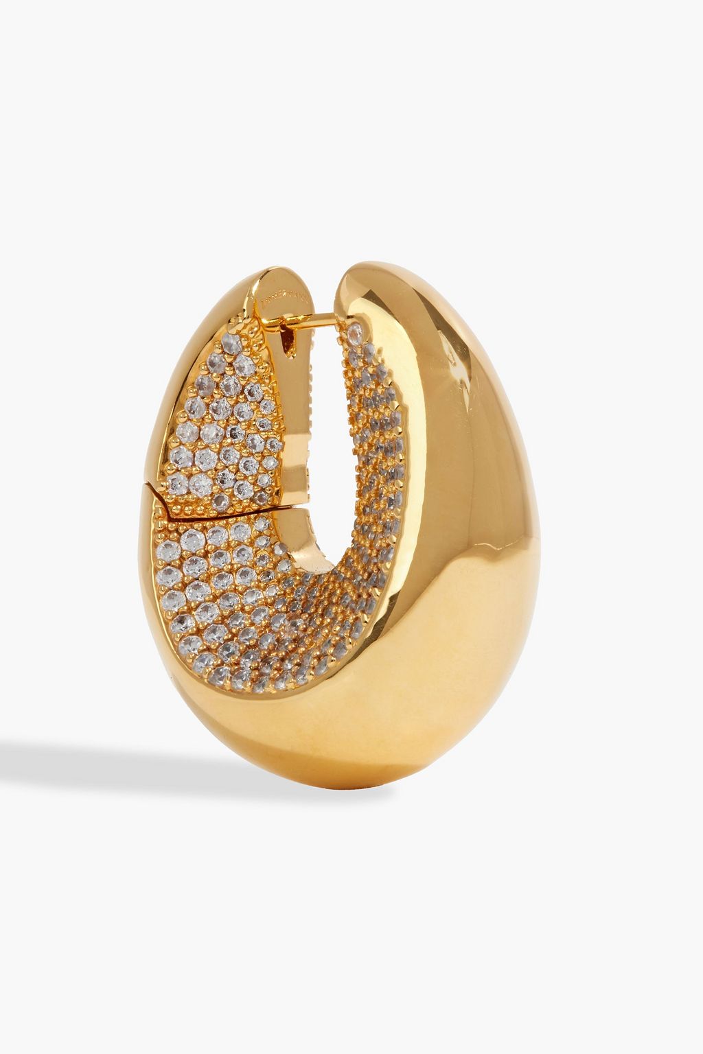 ZIMMERMANN Gold-tone crystal hoop earrings