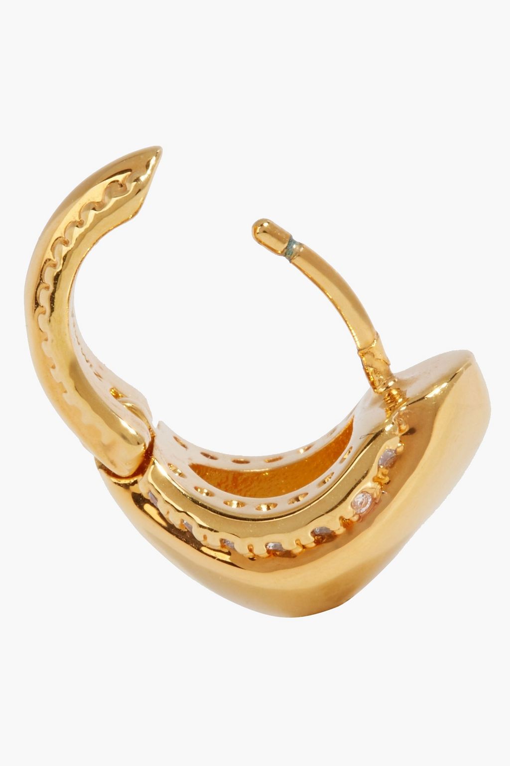 ZIMMERMANN Gold-tone crystal hoop earrings