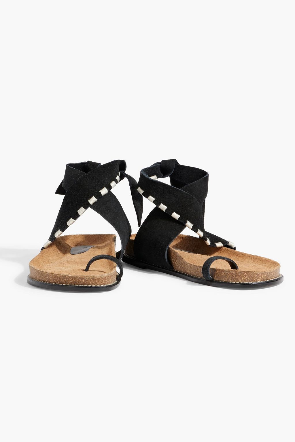 JOHANNA ORTIZ Song Leader embroidered suede sandals
