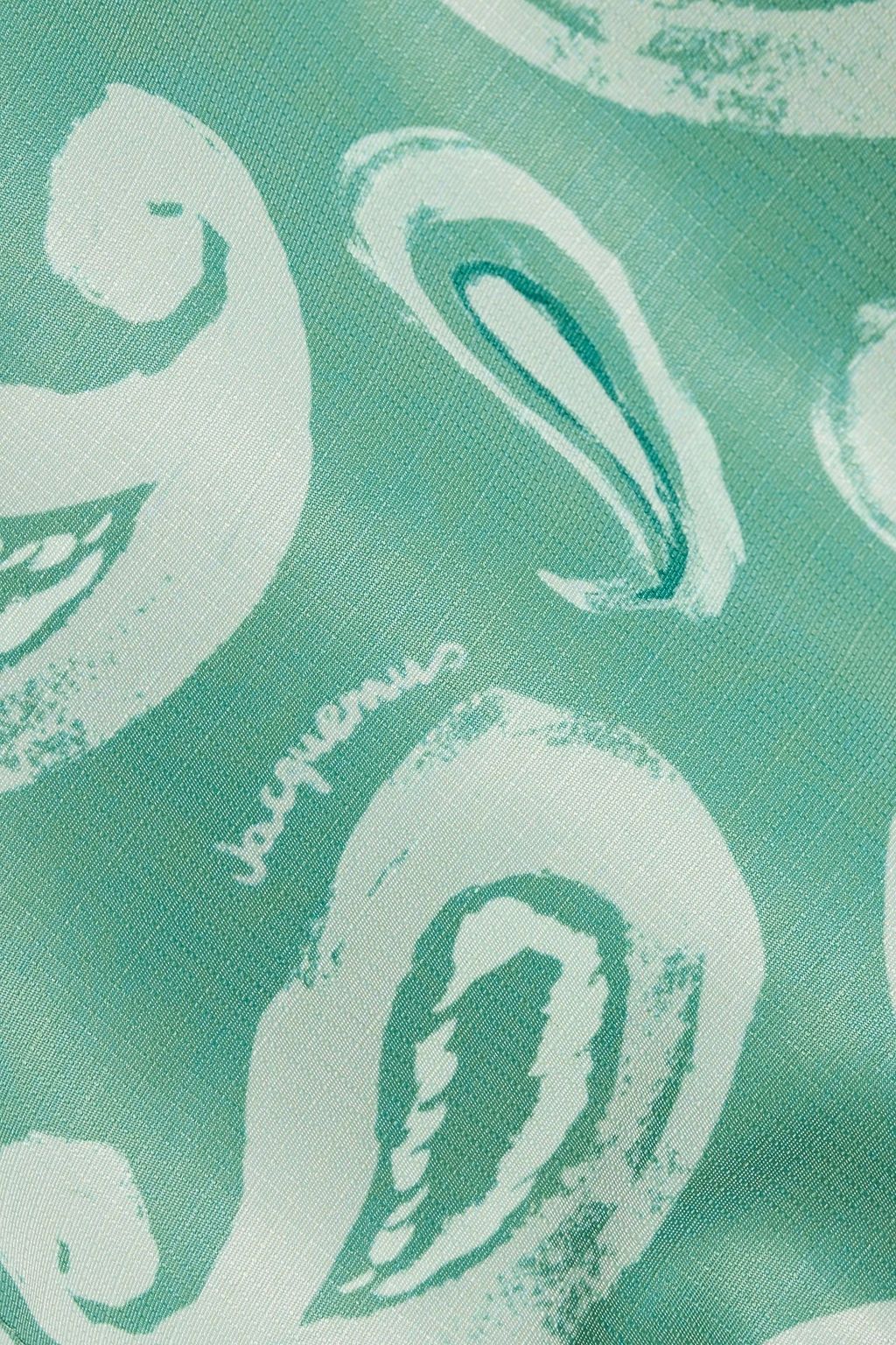 JACQUEMUS شورت سباحة قصير من قماش ريبستوب مزين بطبعة بيزلي