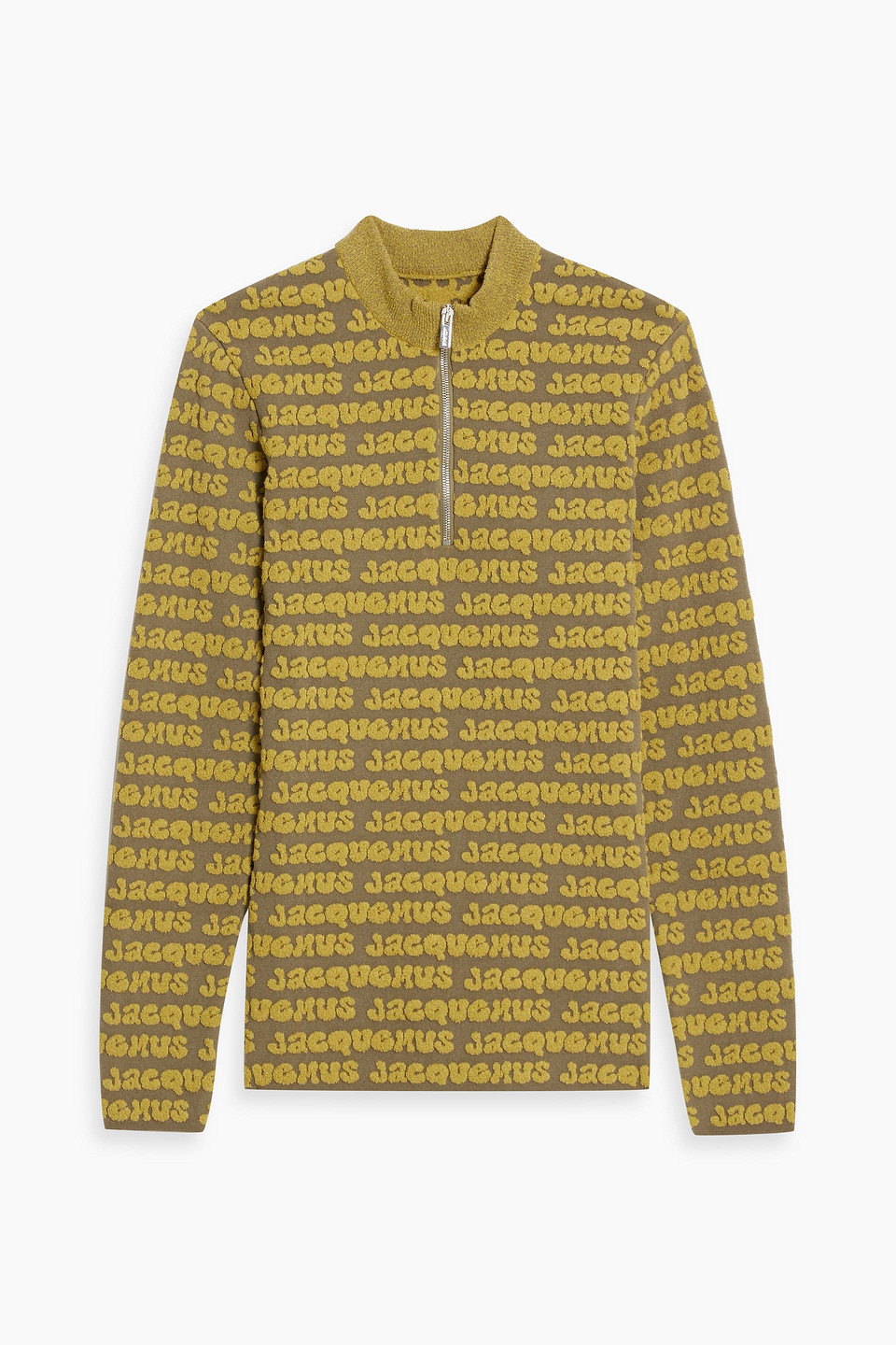 Jacquemus Jacquard-knit Sweater In Sage Green