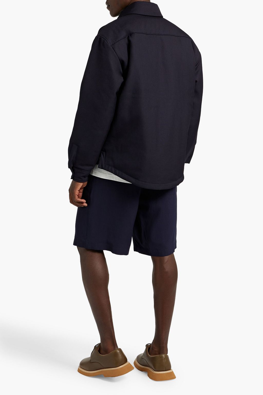 JACQUEMUS 패딩 그랑 드 뿌드르 울 오버셔츠
