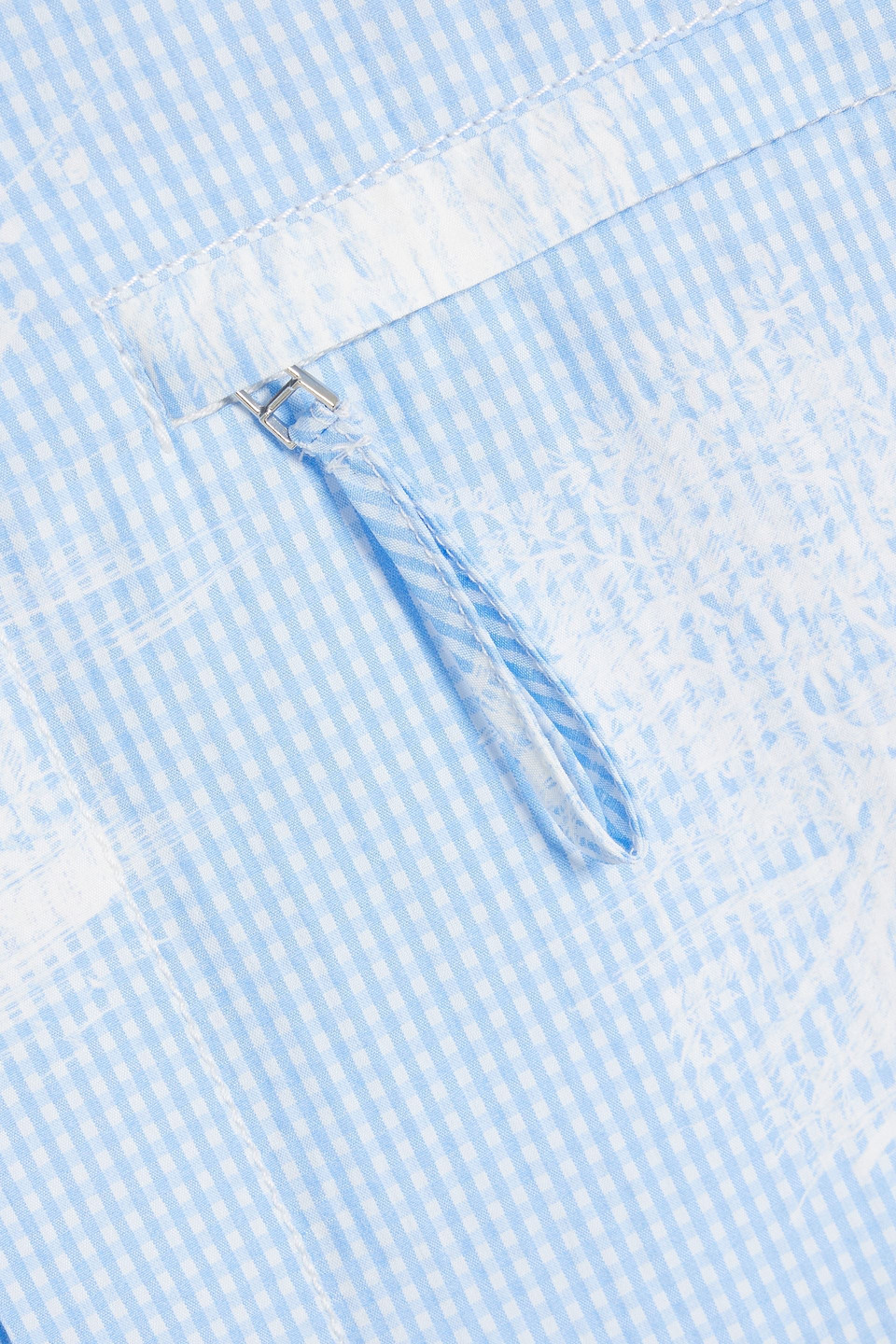 Jacquemus Criollo Printed Seersucker Shirt In Light Blue