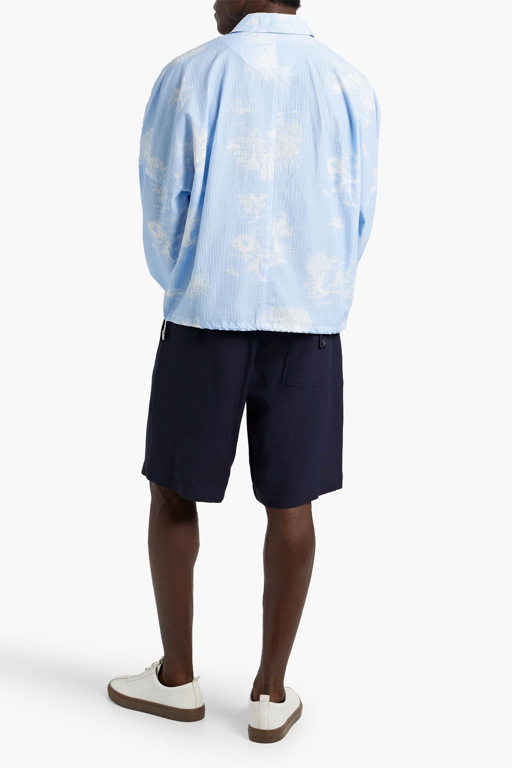 JACQUEMUS قميص "كريولو" من نسيج سيرساكر بطبعة الأزهار