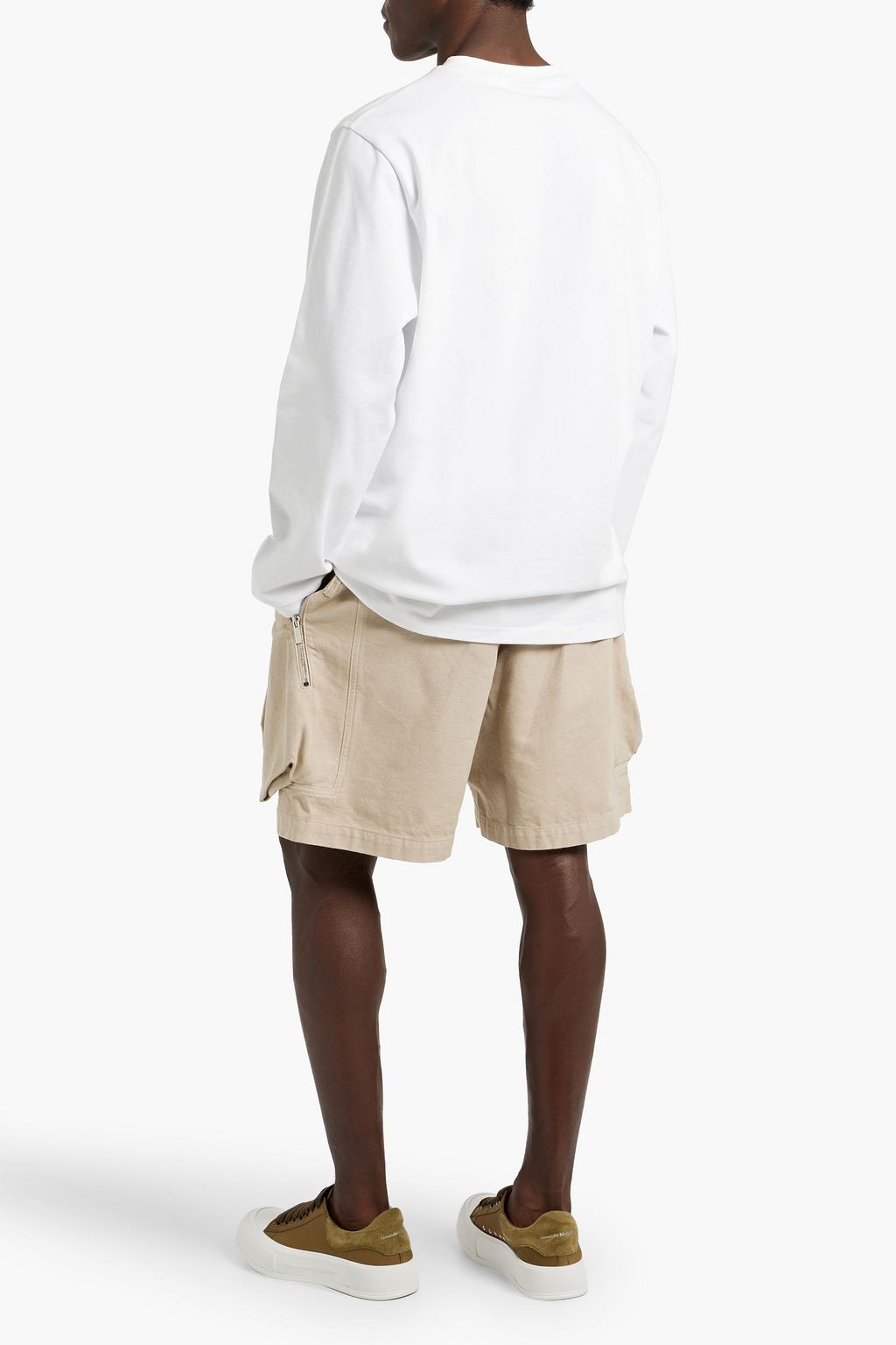 JACQUEMUS شورت كارغو بتصميم كرواسان مصنوع من القطن