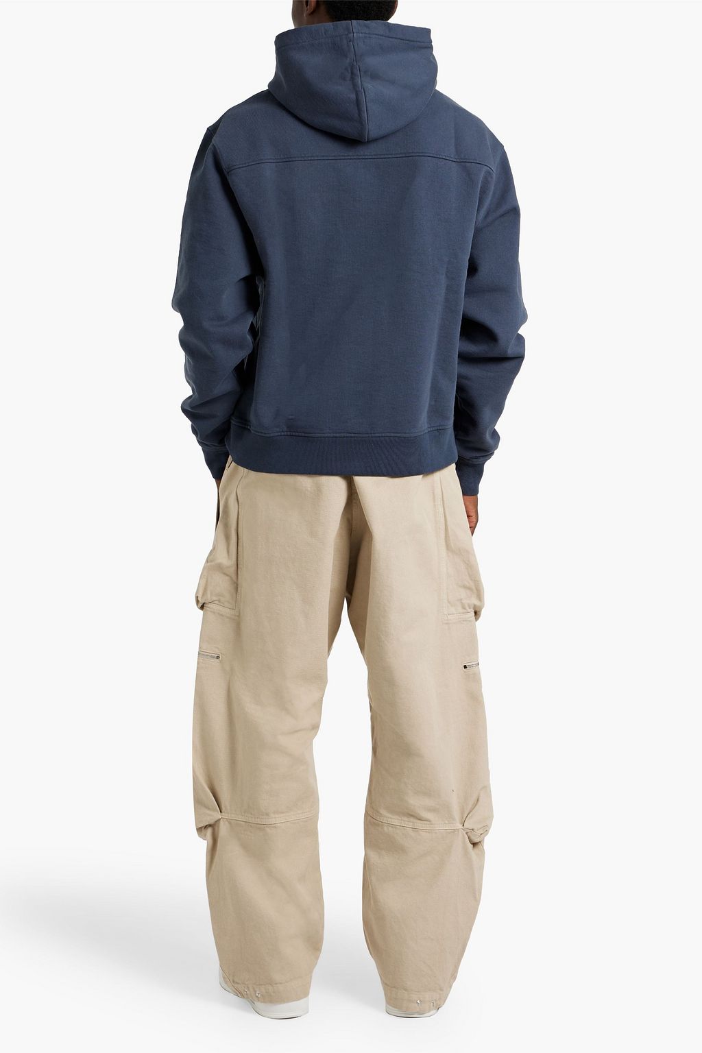 JACQUEMUS Noeud bow-detailed cotton-fleece hoodie