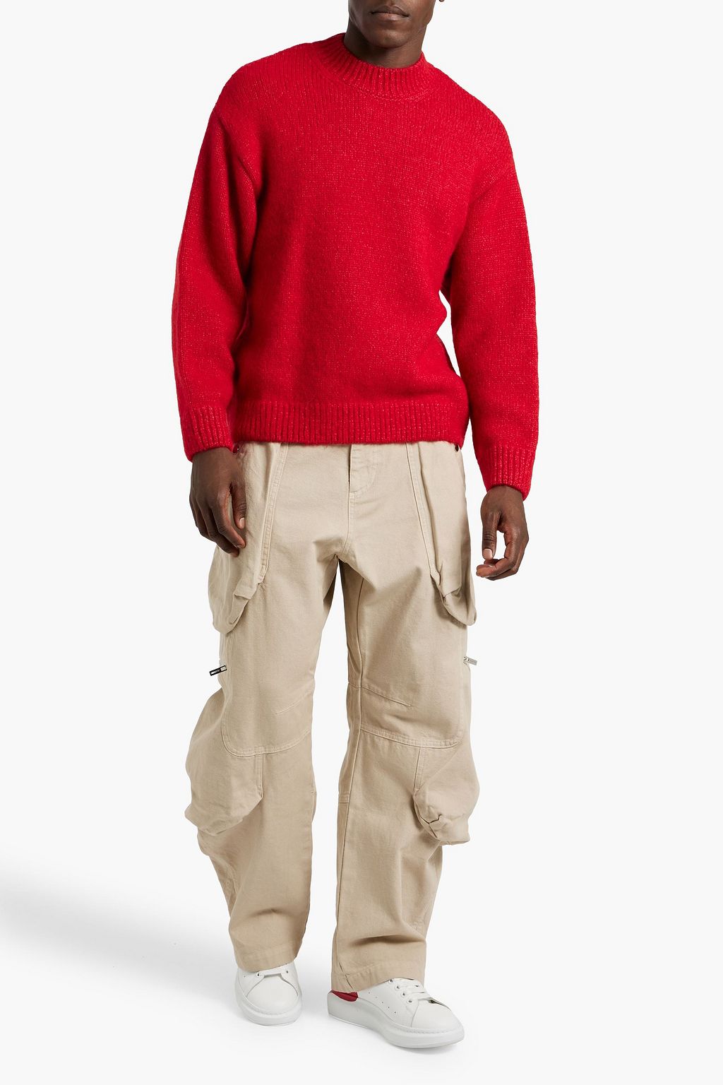 JACQUEMUS Intarsia alpaca-blend sweater