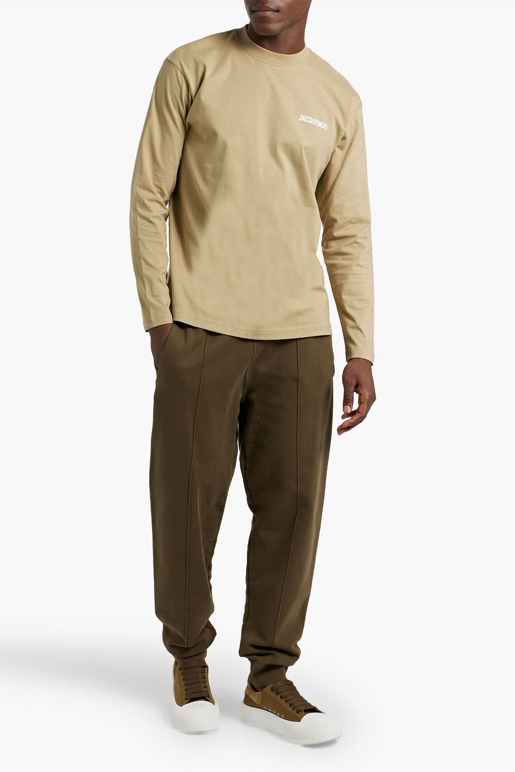 JACQUEMUS Maches Longues logo-print cotton-jersey T-shirt