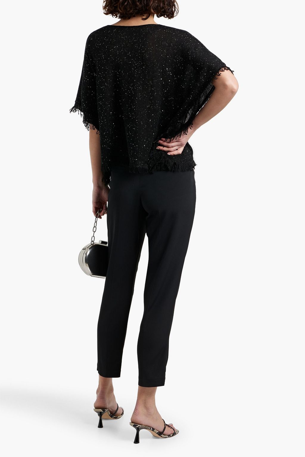 BRUNELLO CUCINELLI Belted crepe tapered pants