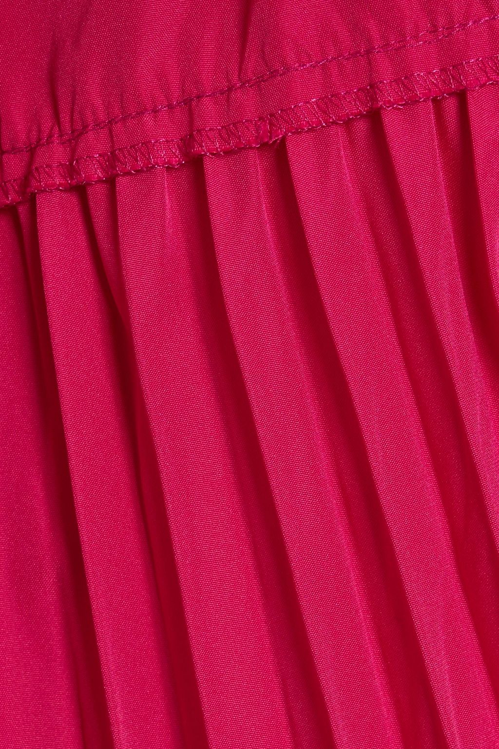 REDVALENTINO Pleated taffeta midi wrap dress