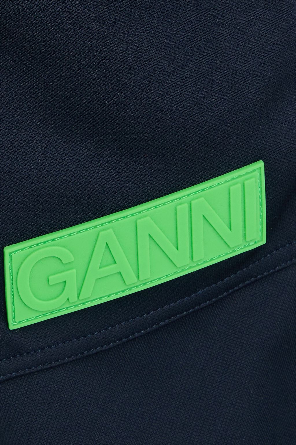 GANNI بنطال رياضي من الجيرسيه مزين بزخارف