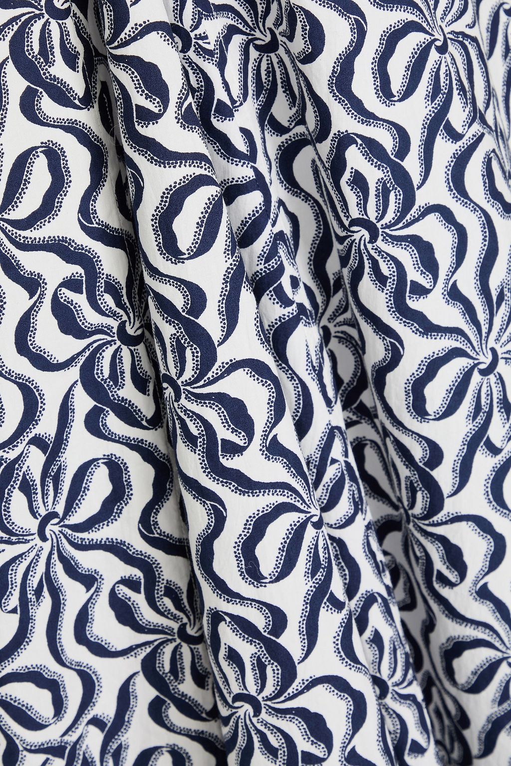 GANNI Midikleid aus Baumwolle mit Print