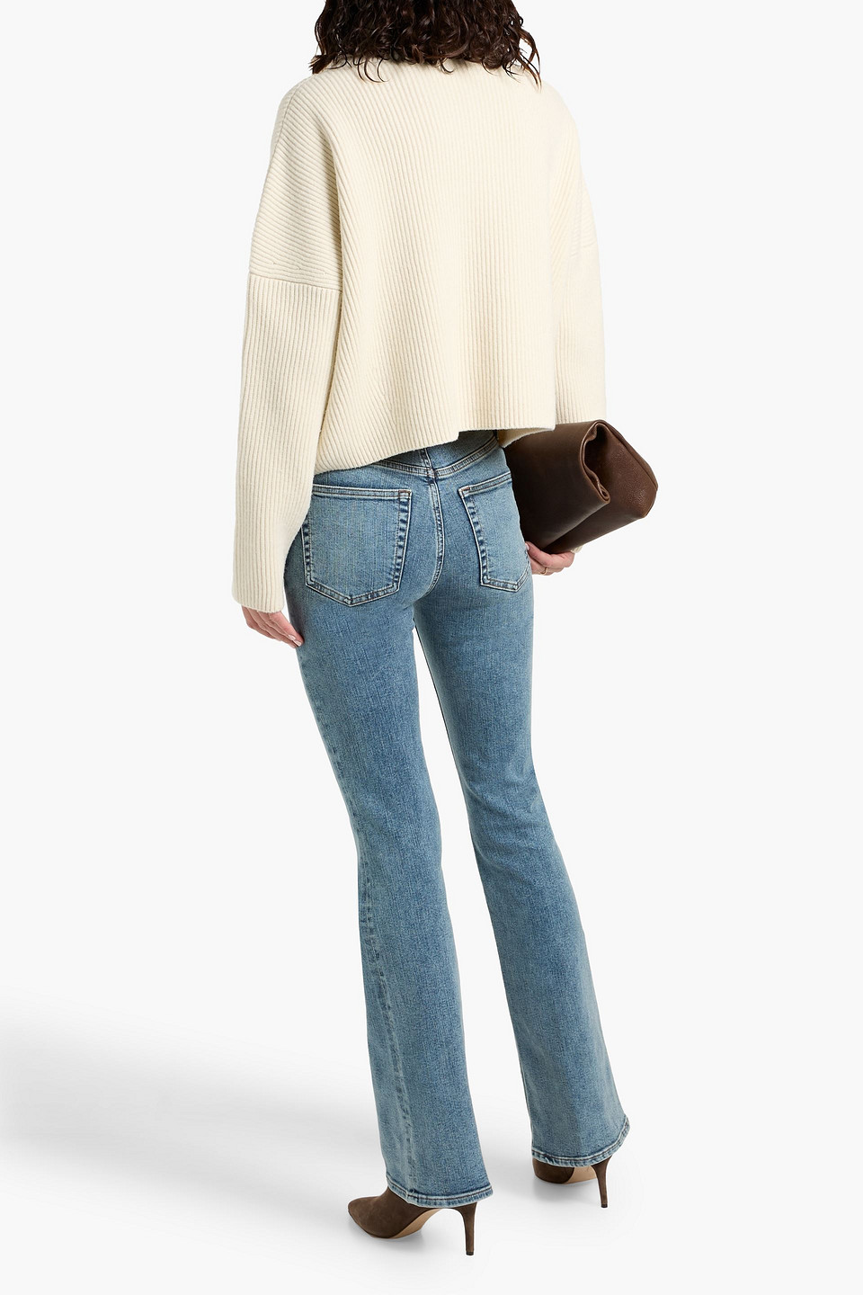 Frame The Reboot High-rise Bootcut Jeans In Blue