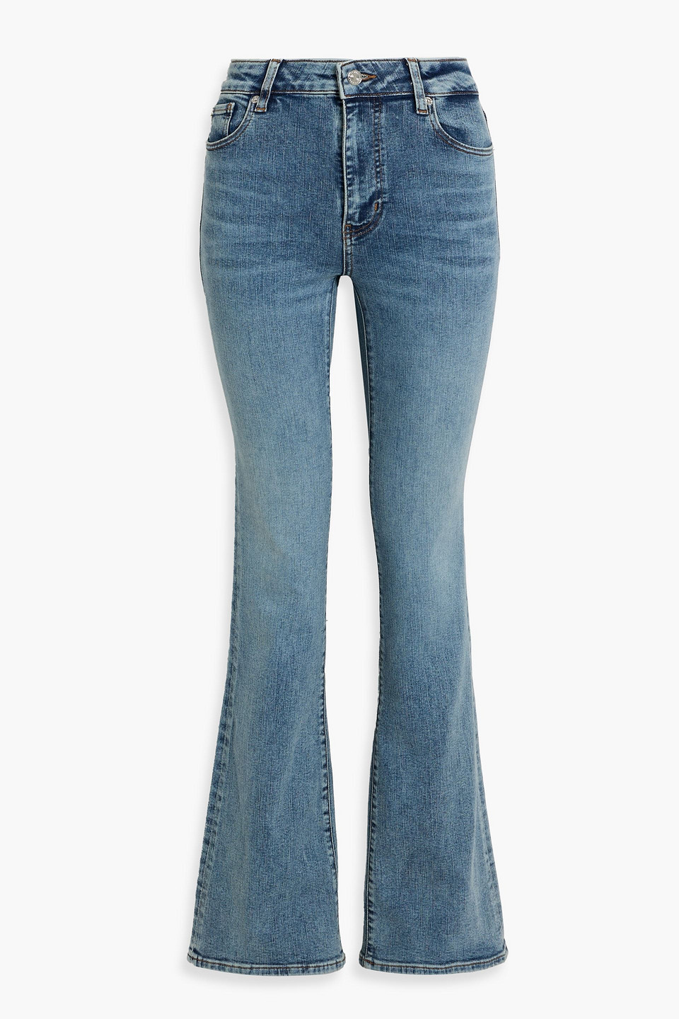Frame The Reboot High-rise Bootcut Jeans In Blue