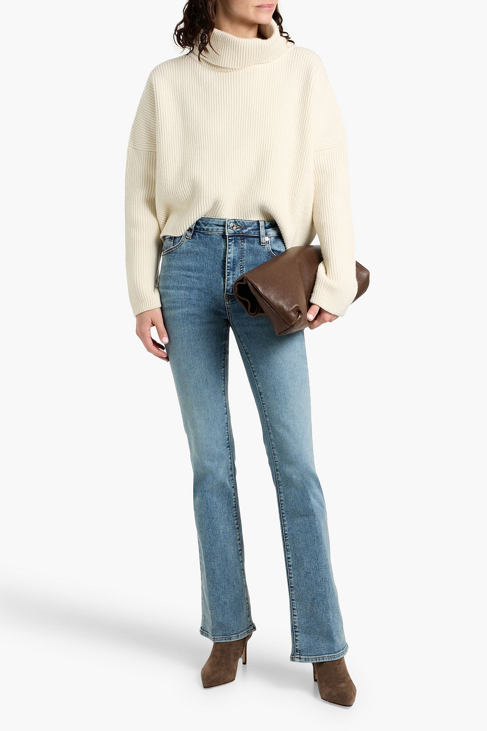 Frame The Reboot High-rise Bootcut Jeans In Blue