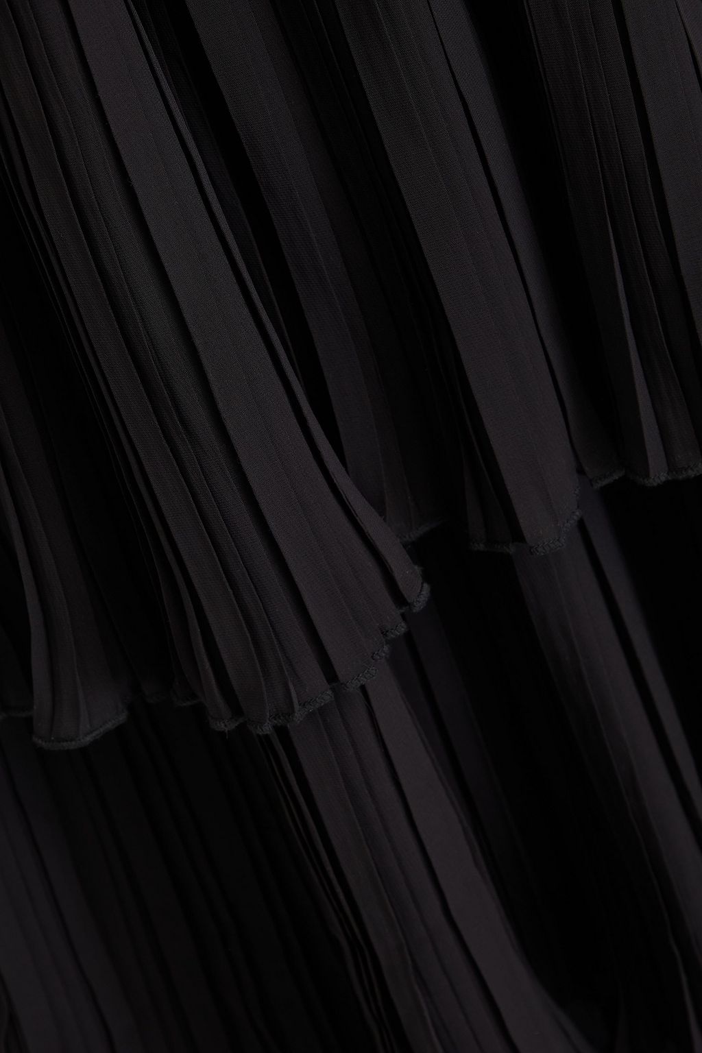 GANNI Tiered georgette midi dress